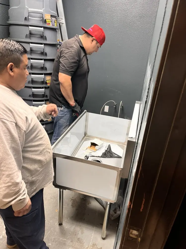 Commercial plumbing and sink installation in Crescent Park